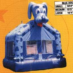 big blue dog bounce