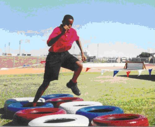 football obstacle course
